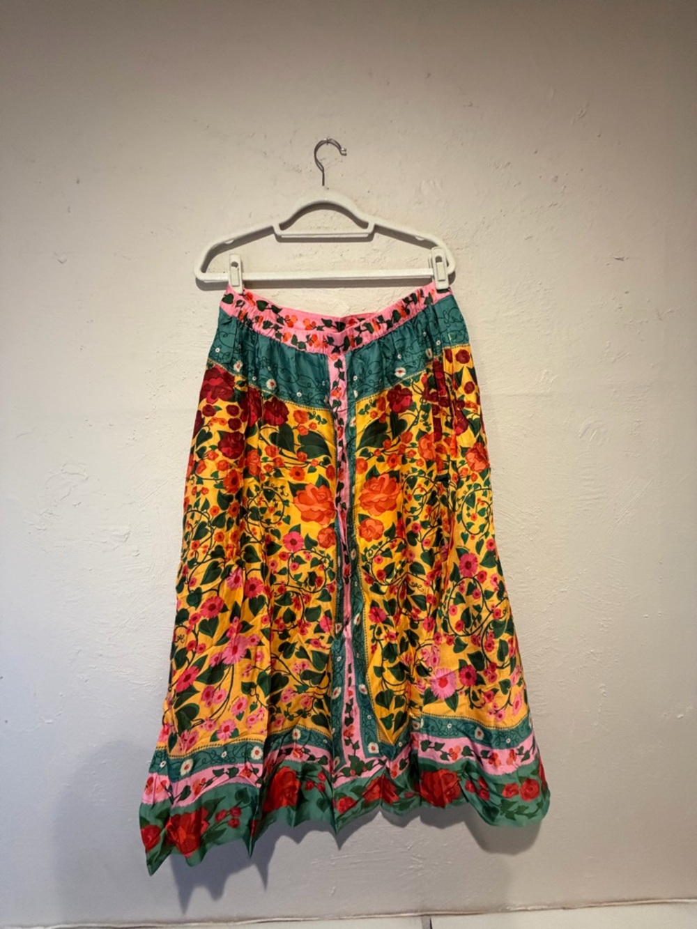 Farm Rio Heart Ivy Scarf Midi Skirt - Picture 7 of 8
